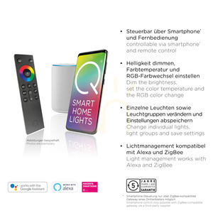 Corp de iluminat suspendat LED Paul Neuhaus Q-ARIAN 2569-13, antracit, CCT RGB small 3