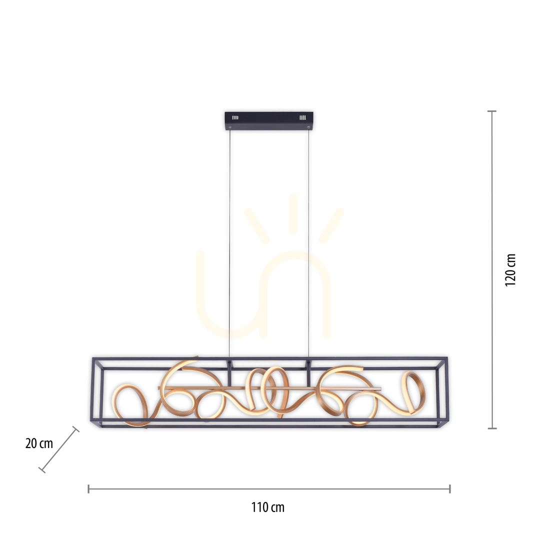 previzualizare SELINA Lampă suspendată 2416-18 negru 4xLED SELINA Lampă suspendată 2416-18 negru 4xLED
