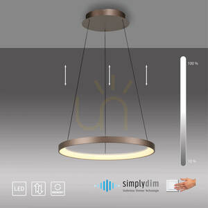 Lampă suspendată HOOP 2851-36 Bronz 1xLED small 10