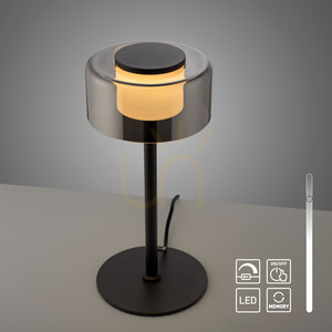 Lampă de masă RIKA 4110-18 negru 1xLED small 13