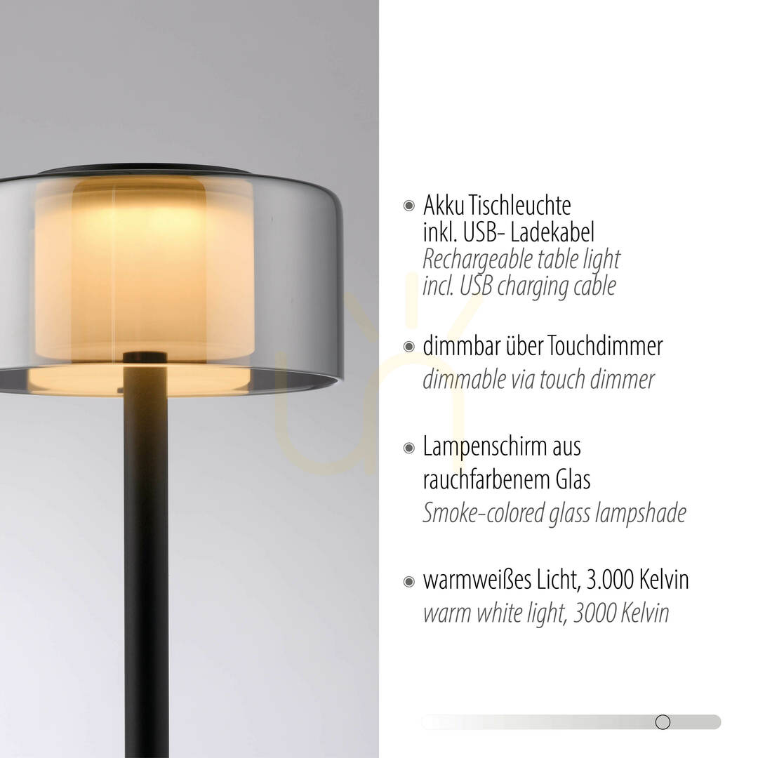 Afişa Lampă de masă RIKA 4111-18 negru 1xLED Lampă de masă RIKA 4111-18 negru 1xLED