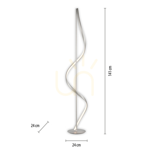 Q-SWING Lampă de podea 438-55 Argint 1xLED small 8