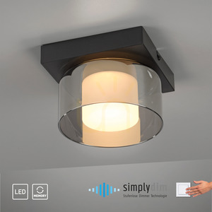Plafond RIKA 6162-18 negru 1xLED small 11