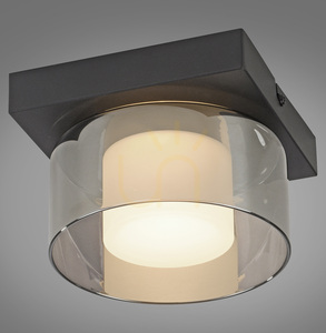 Plafond RIKA 6162-18 negru 1xLED small 0