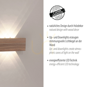 Lampă de perete PALMA 9478-79 Wood 6xLED 3 Lampă de perete PALMA 9478-79 Wood 6xLED small 3