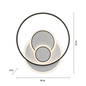 Plafond MAILAK 6392-16 negru 4xLED small 3