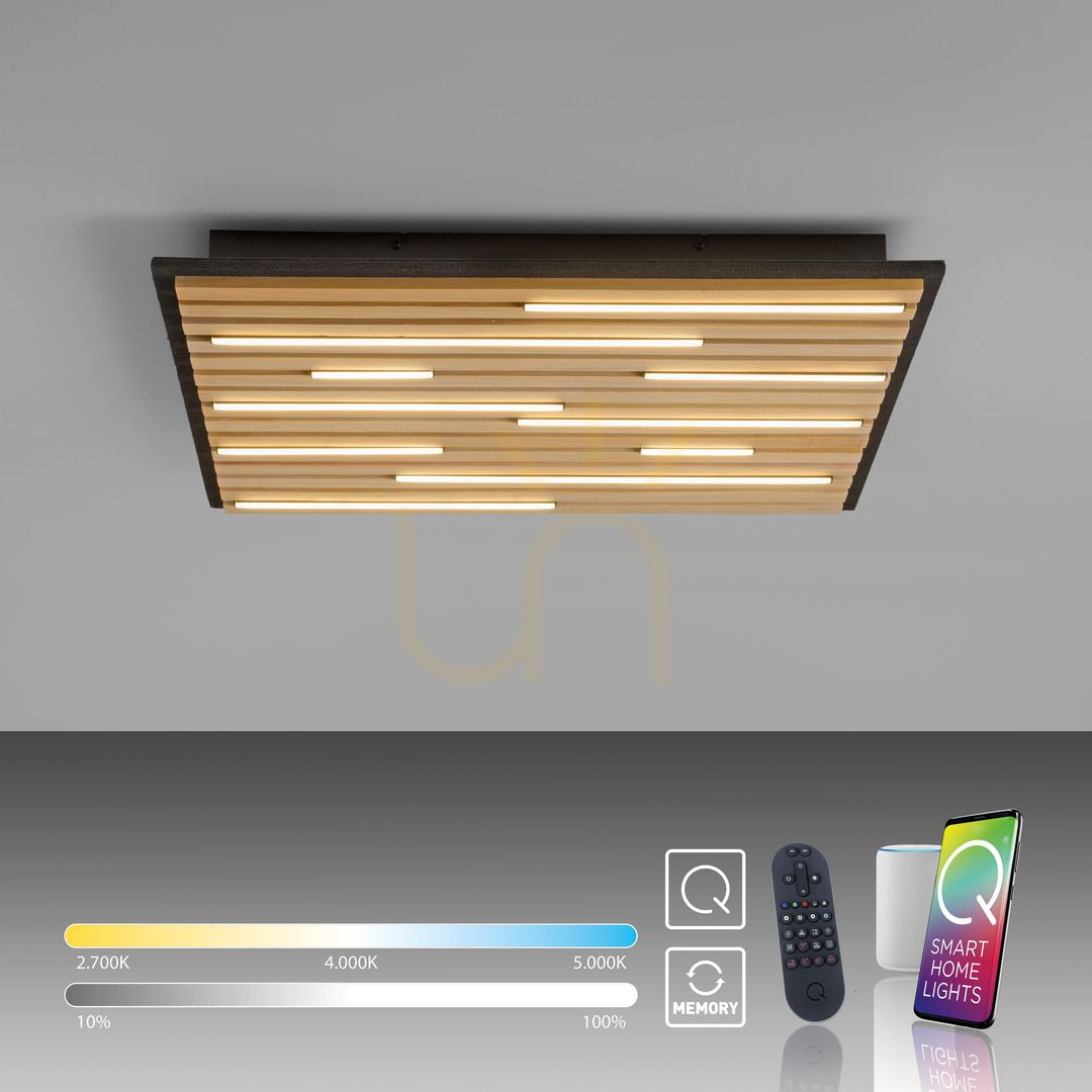 Afişa Lampă de perete Q-AKUSTIK 6423-79 Wood 1xLED Lampă de perete Q-AKUSTIK 6423-79 Wood 1xLED