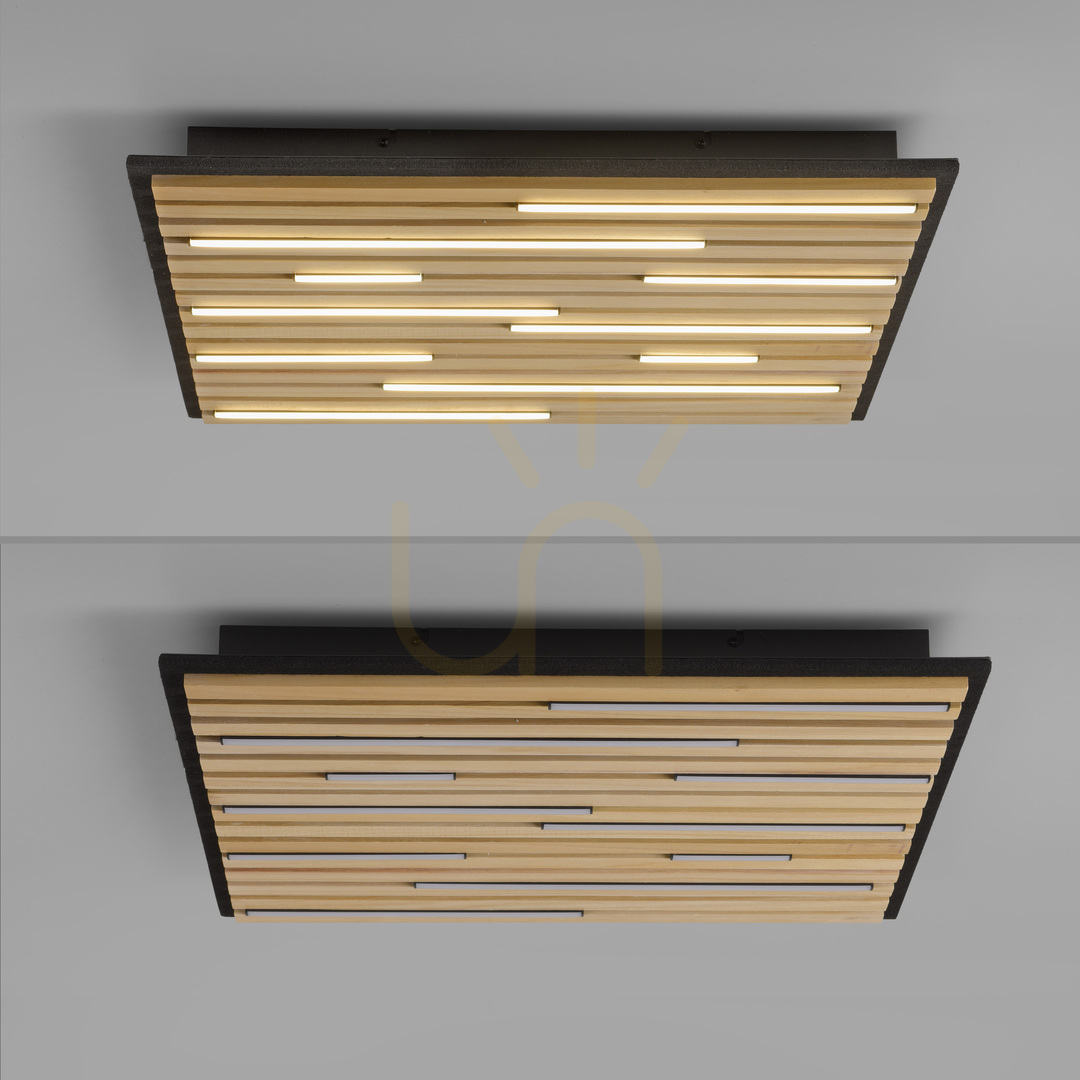 Spectacol Lampă de perete Q-AKUSTIK 6423-79 Wood 1xLED Lampă de perete Q-AKUSTIK 6423-79 Wood 1xLED