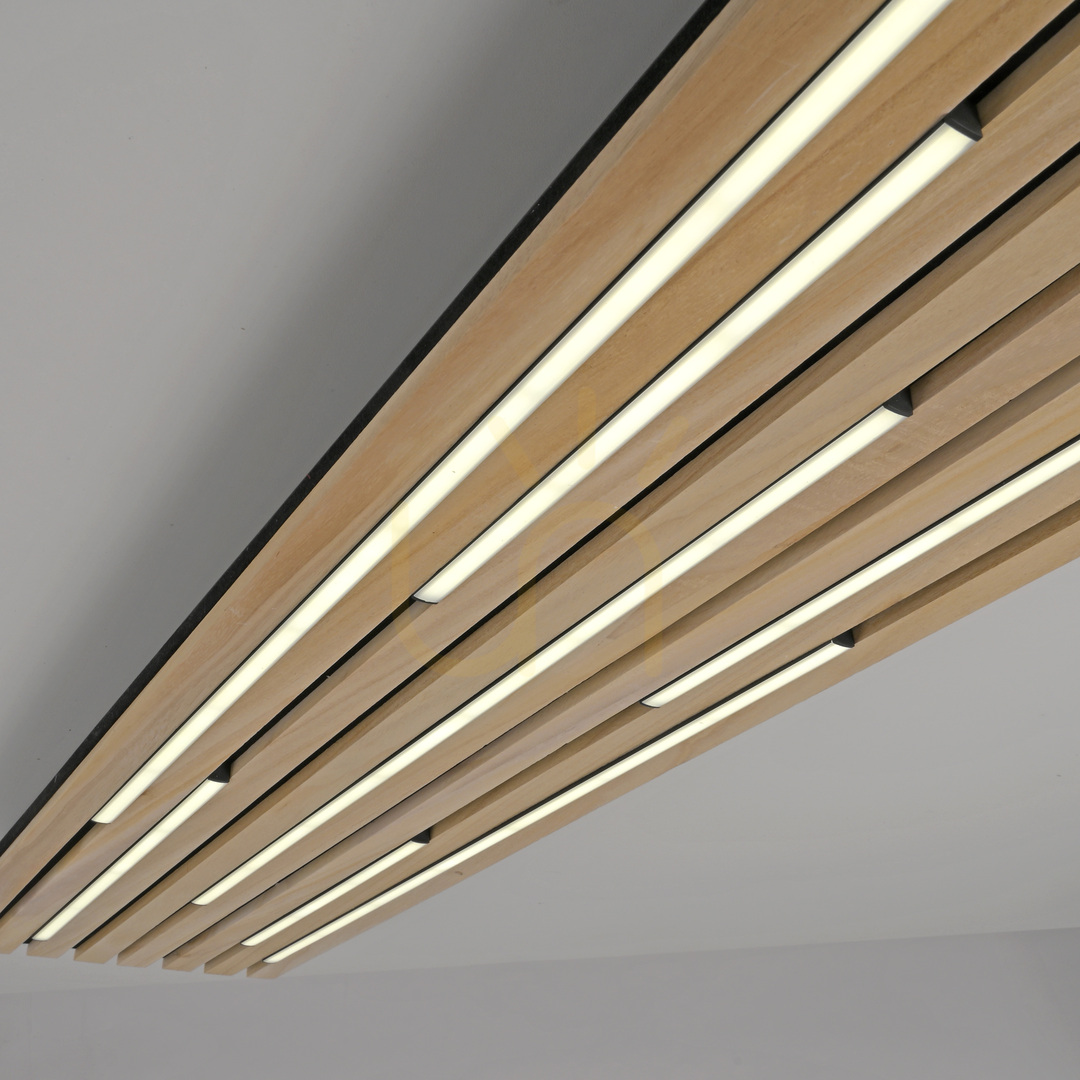Spectacol Lampă de perete Q-AKUSTIK 6422-79 Wood 1xLED Lampă de perete Q-AKUSTIK 6422-79 Wood 1xLED