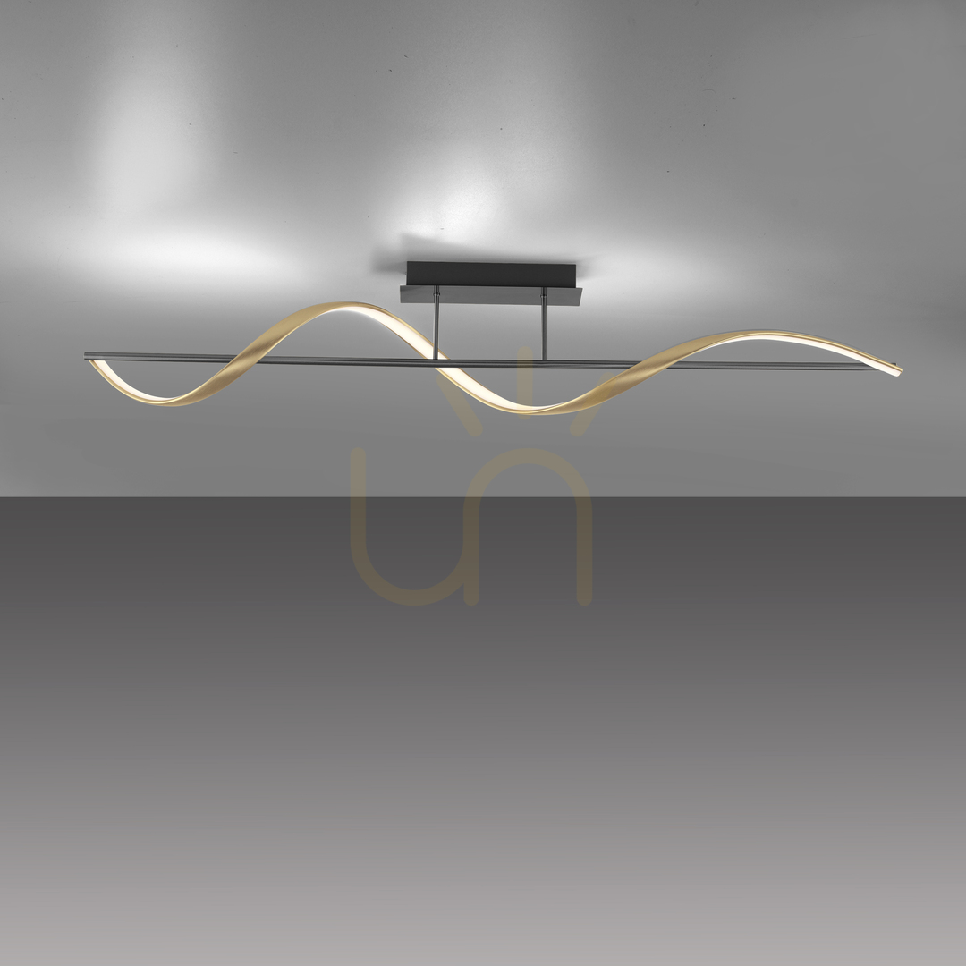 Vedere Q-SWING Plafond 6385-13 Alamă 1xLED Q-SWING Plafond 6385-13 Alamă 1xLED