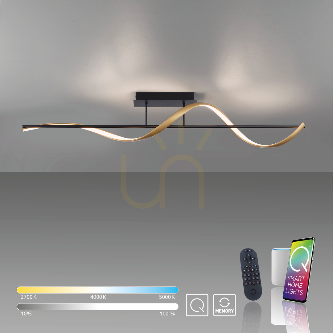previzualizare Q-SWING Plafond 6385-13 Alamă 1xLED Q-SWING Plafond 6385-13 Alamă 1xLED