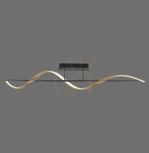 Verifica Q-SWING Plafond 6385-13 Alamă 1xLED