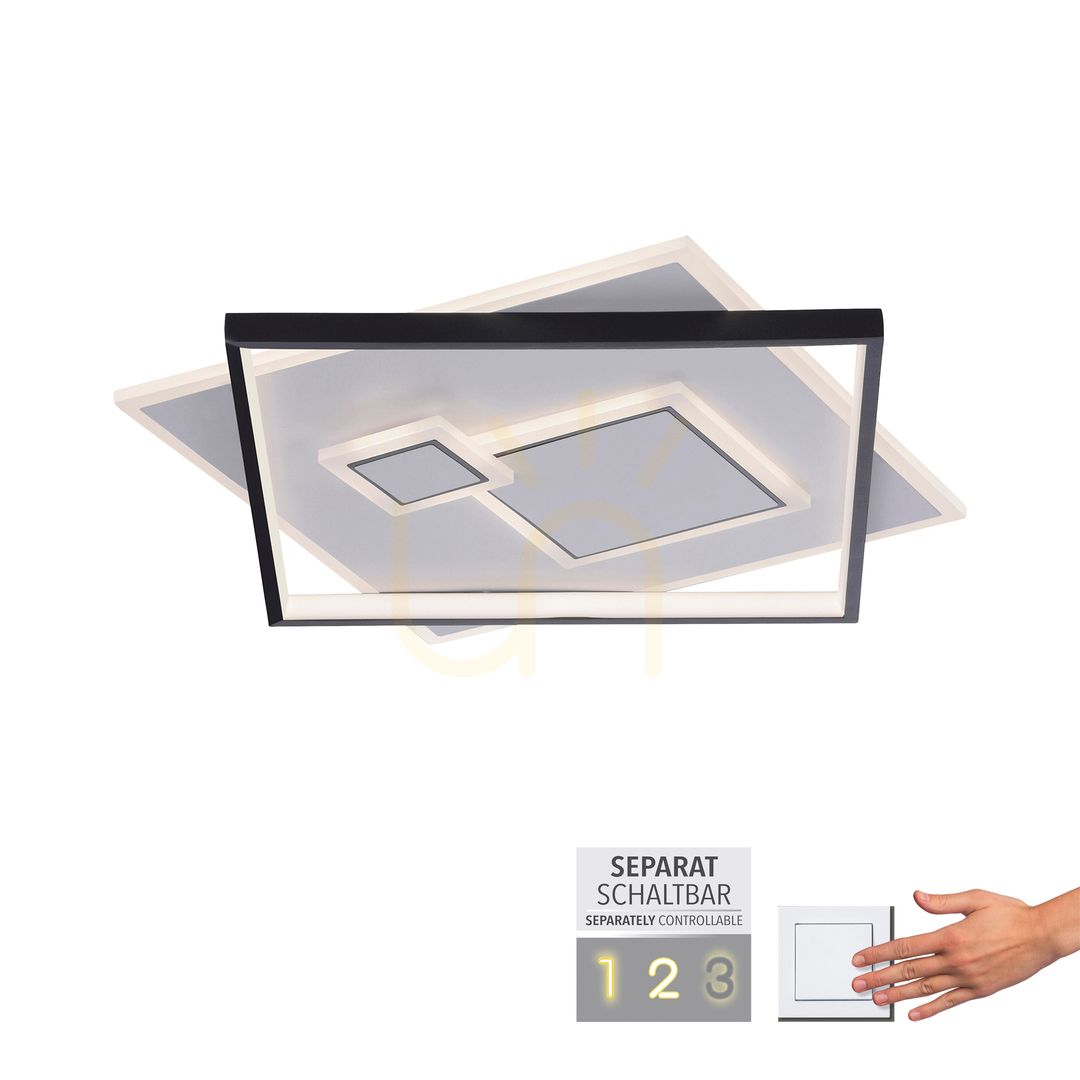 Vedere Plafond MAILAK 6390-16 Negru 4xLED Plafond MAILAK 6390-16 Negru 4xLED
