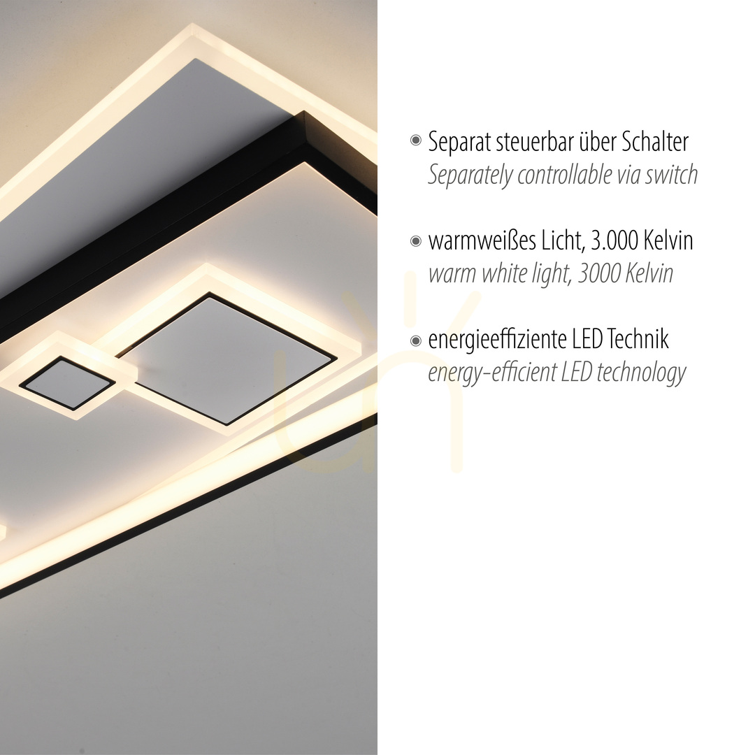 Afişa Plafond MAILAK 6391-16 Negru 8xLED Plafond MAILAK 6391-16 Negru 8xLED