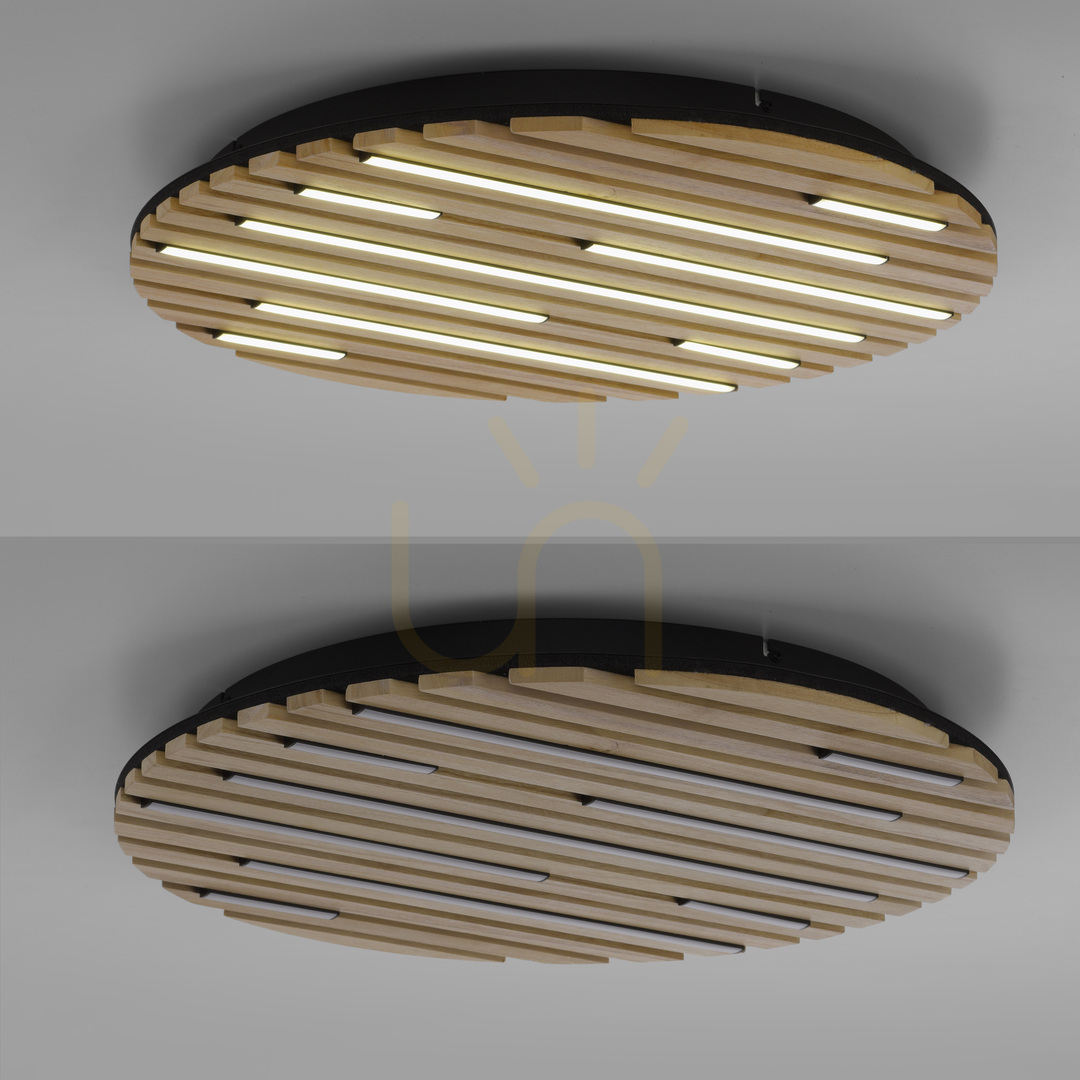 Spectacol Lampă de perete Q-AKUSTIK 6421-79 Wood 1xLED Lampă de perete Q-AKUSTIK 6421-79 Wood 1xLED