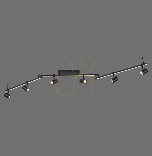 Verifica Plafond BARIK 6526-18 Negru 7xGU10