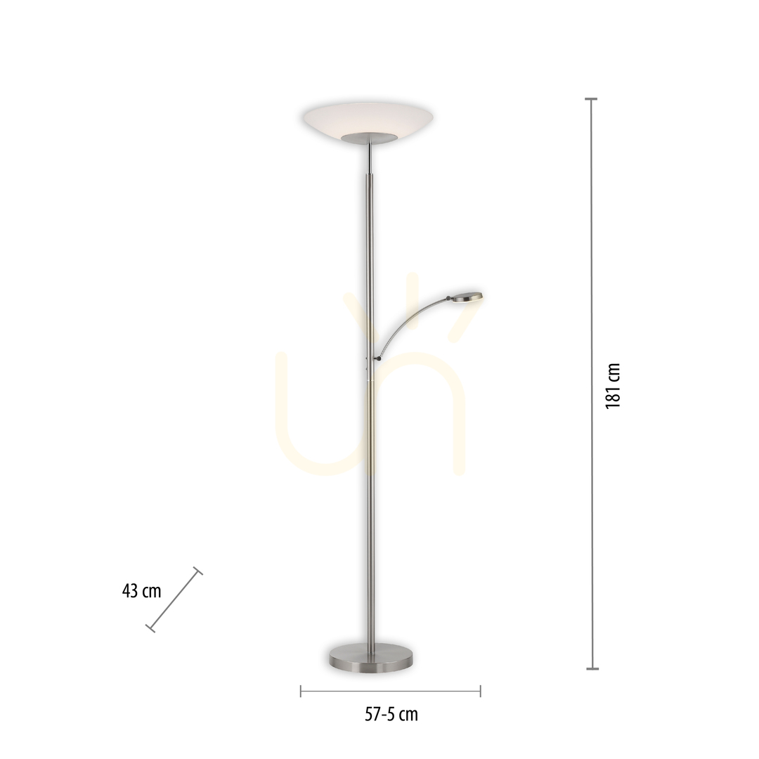 previzualizare ALFRED 655-55 Argintiu 2xLED Lampă de podea ALFRED 655-55 Argintiu 2xLED Lampă de podea