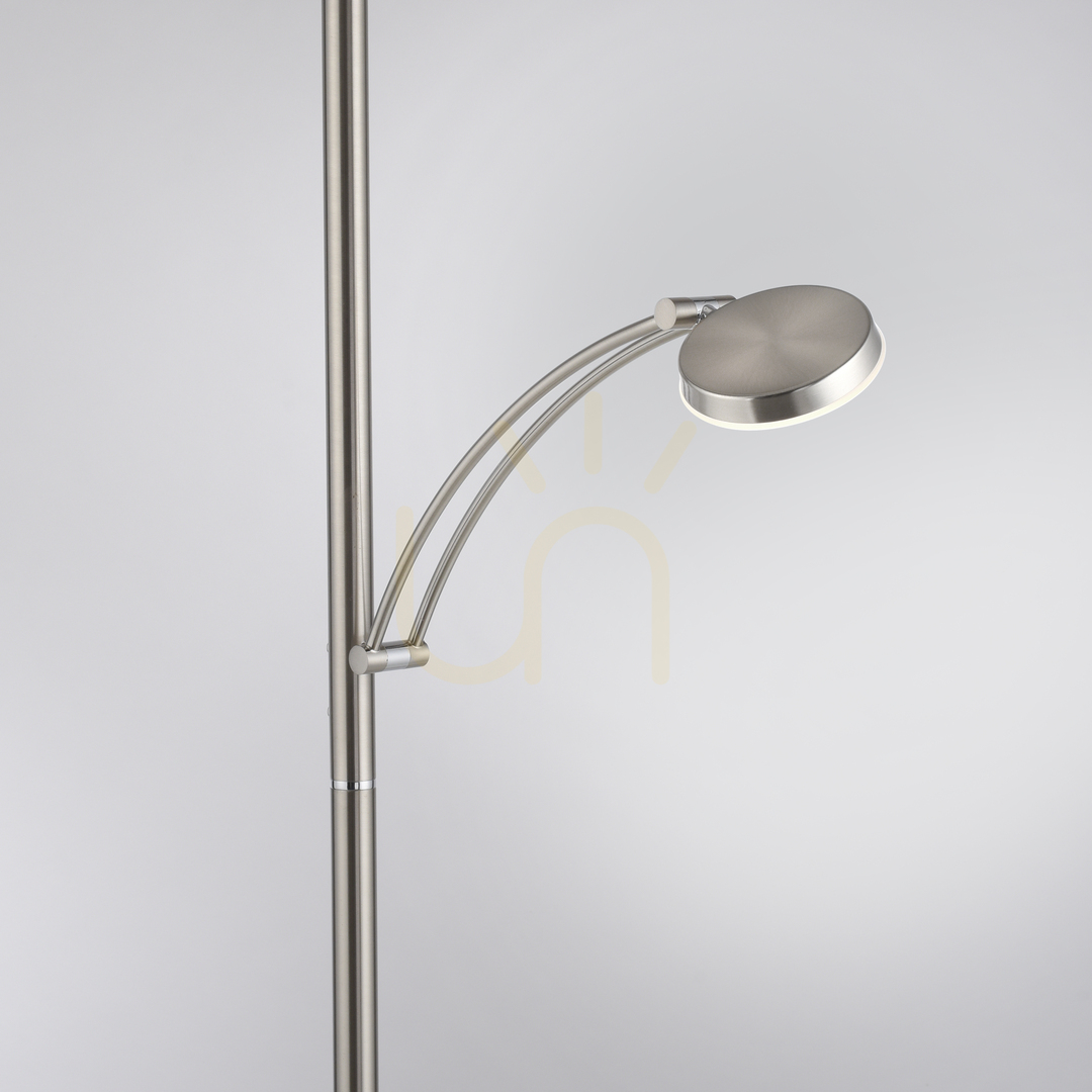 Spectacol ALFRED 655-55 Argintiu 2xLED Lampă de podea ALFRED 655-55 Argintiu 2xLED Lampă de podea