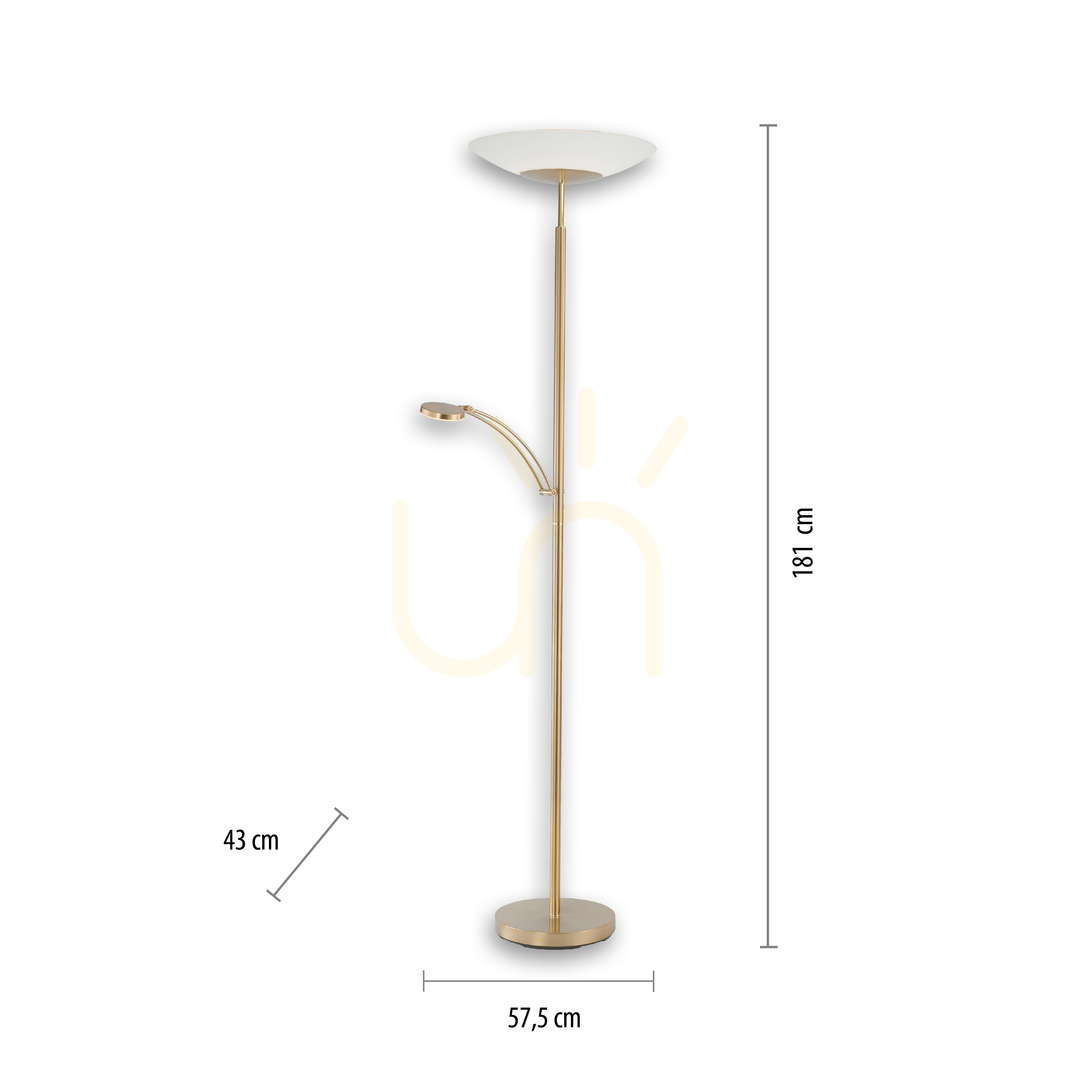 previzualizare ALFRED 655-60 Lampă de podea maro 2xLED ALFRED 655-60 Lampă de podea maro 2xLED