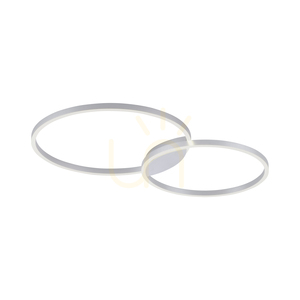 Q-KATE plafon 6589-95 Argint 2xLED small 6