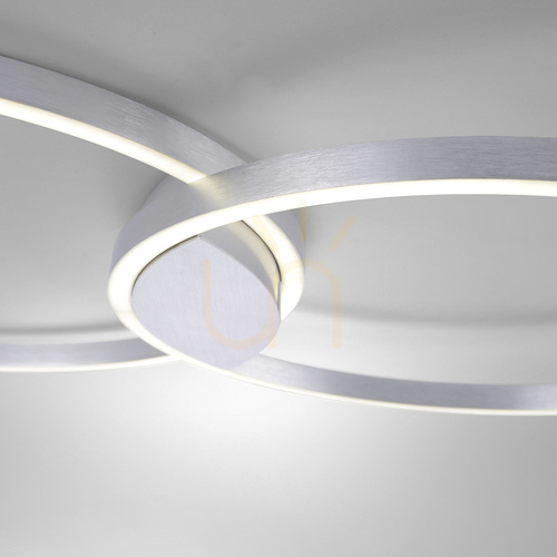 Verifica Plafonieră LED Paul Neuhaus Q-KATE 6589-95, culoare oțel, 96,4 cm, 42 W