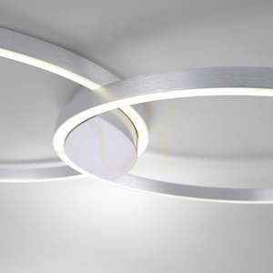 Q-KATE plafon 6589-95 Argint 2xLED small 8