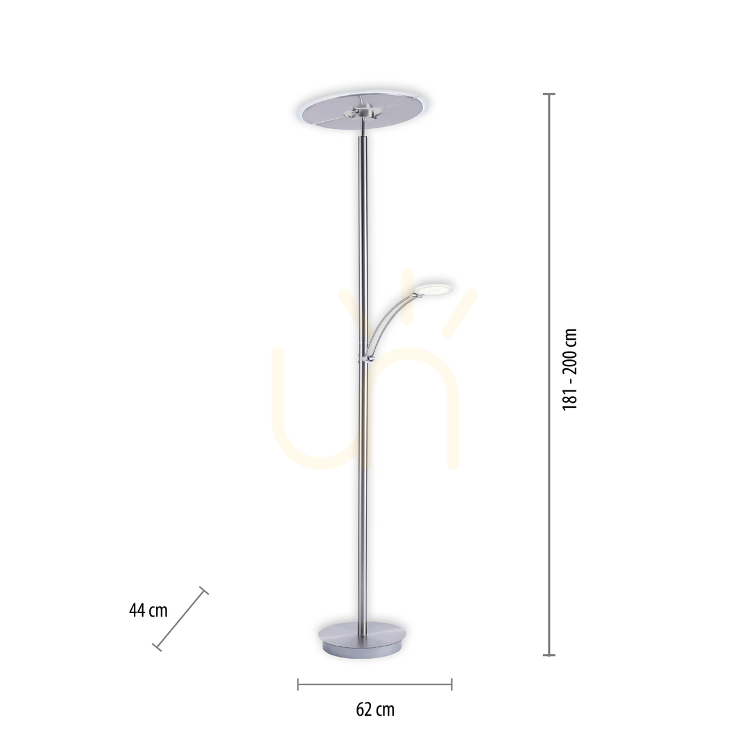 previzualizare Lampă de podea ARTUR 673-55 Silver 3xLED Lampă de podea ARTUR 673-55 Silver 3xLED