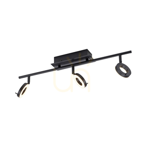 Plafon SILEDA 6785-13 Negru 3xLED small 6