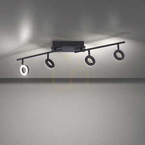SILEDA Plafond 6786-13 Negru 4xLED 4 SILEDA Plafond 6786-13 Negru 4xLED small 4