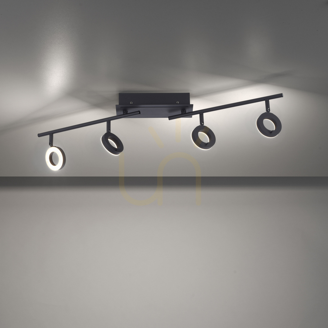 Spectacol SILEDA Plafond 6786-13 Negru 4xLED SILEDA Plafond 6786-13 Negru 4xLED
