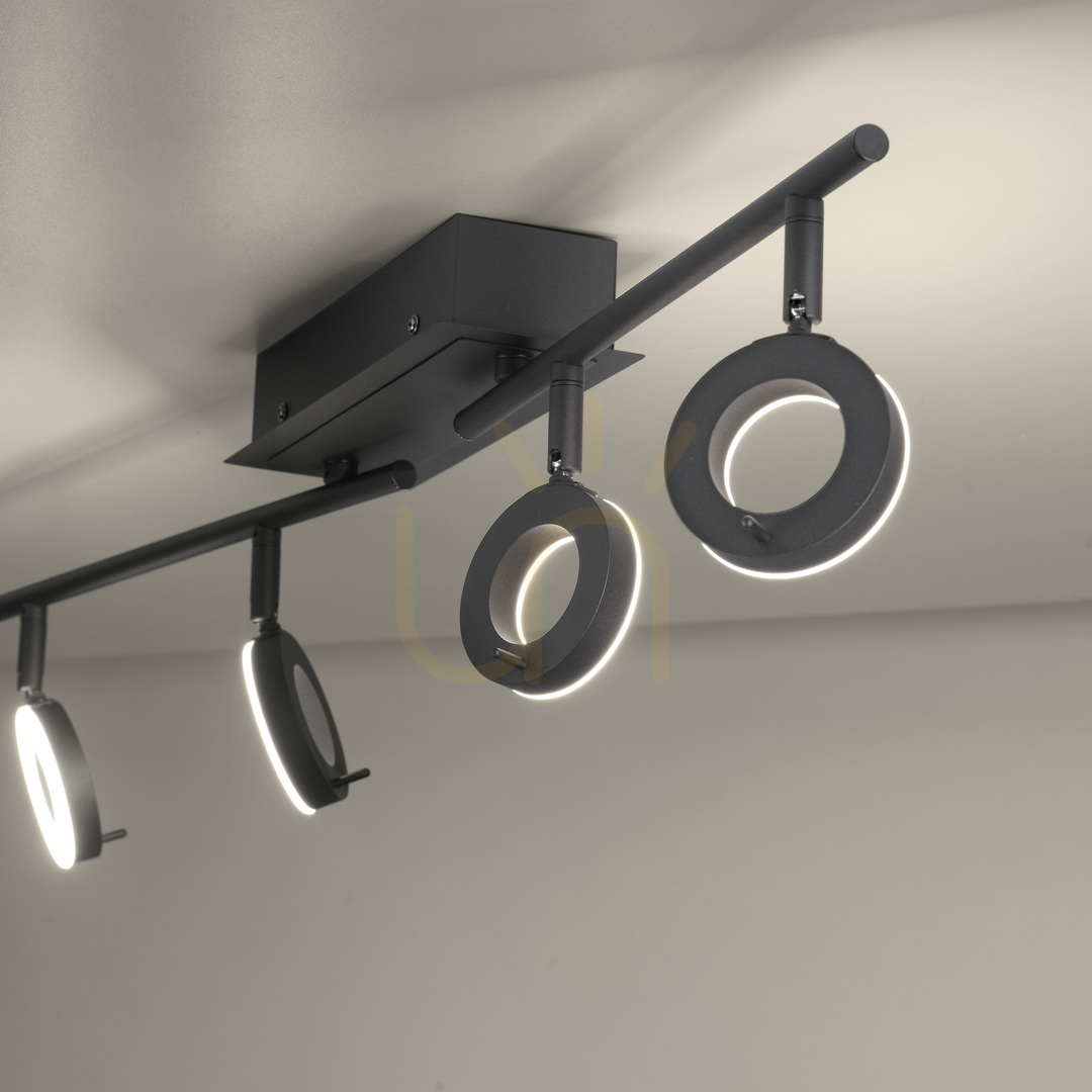 Afişa SILEDA Plafond 6786-13 Negru 4xLED SILEDA Plafond 6786-13 Negru 4xLED