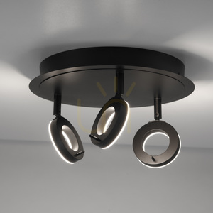 Plafonieră LED Paul Neuhaus SILEDA 6788-13 antracit 3000 K IP44 small 4