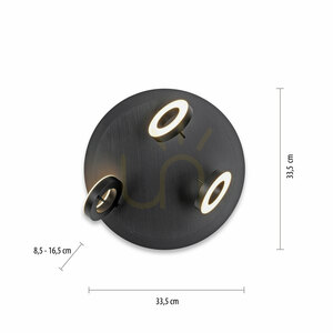 Plafonieră LED Paul Neuhaus SILEDA 6788-13 antracit 3000 K IP44 small 7