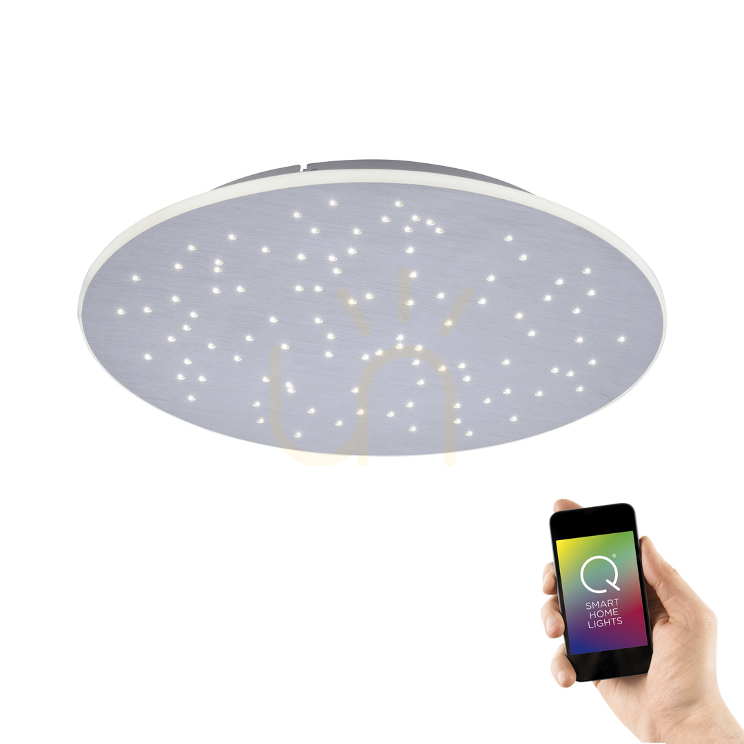 Vedere Plafond Q-NIGHTSKY 8037-95 Argint 1xLED Plafond Q-NIGHTSKY 8037-95 Argint 1xLED