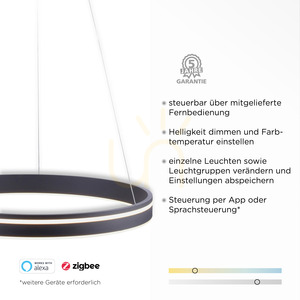 Q-VITO 8411-13 Antracit 1xLED Lampă suspendată small 3