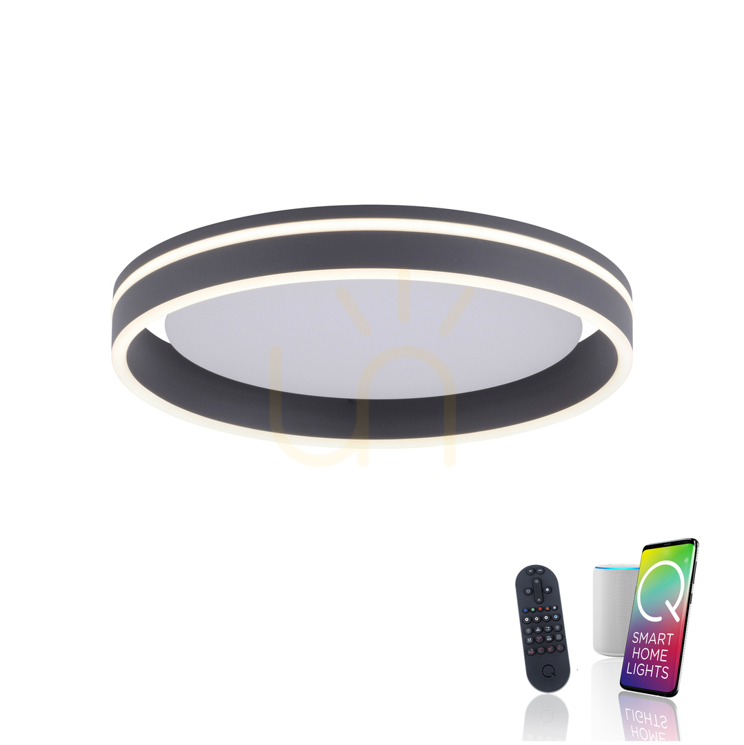 Vedere Plafond Q-VITO 8414-13 Antracit 1xLED Plafond Q-VITO 8414-13 Antracit 1xLED