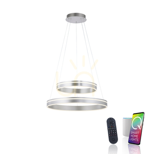 Q-VITO Lampă suspendată 8420-55 Argintiu 2xLED 1 Q-VITO Lampă suspendată 8420-55 Argintiu 2xLED small 1