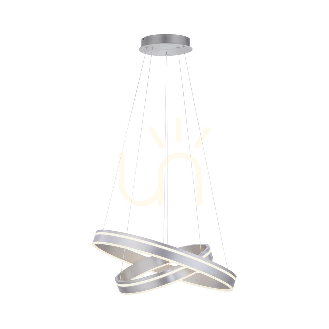 Vedere Q-VITO Lampă suspendată 8420-55 Argintiu 2xLED Q-VITO Lampă suspendată 8420-55 Argintiu 2xLED