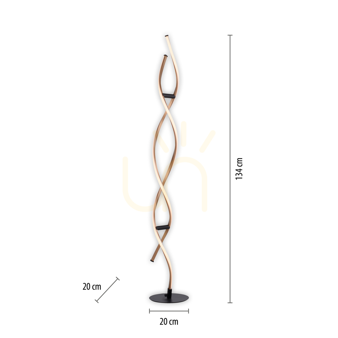 Afişa Lampă de podea POLINA 9140-18 Gold 1xLED Lampă de podea POLINA 9140-18 Gold 1xLED