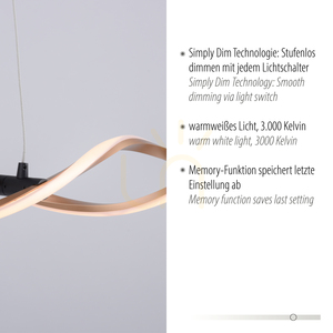 POLINA Lampă suspendată 9142-18 negru 2xLED 3 POLINA Lampă suspendată 9142-18 negru 2xLED small 3