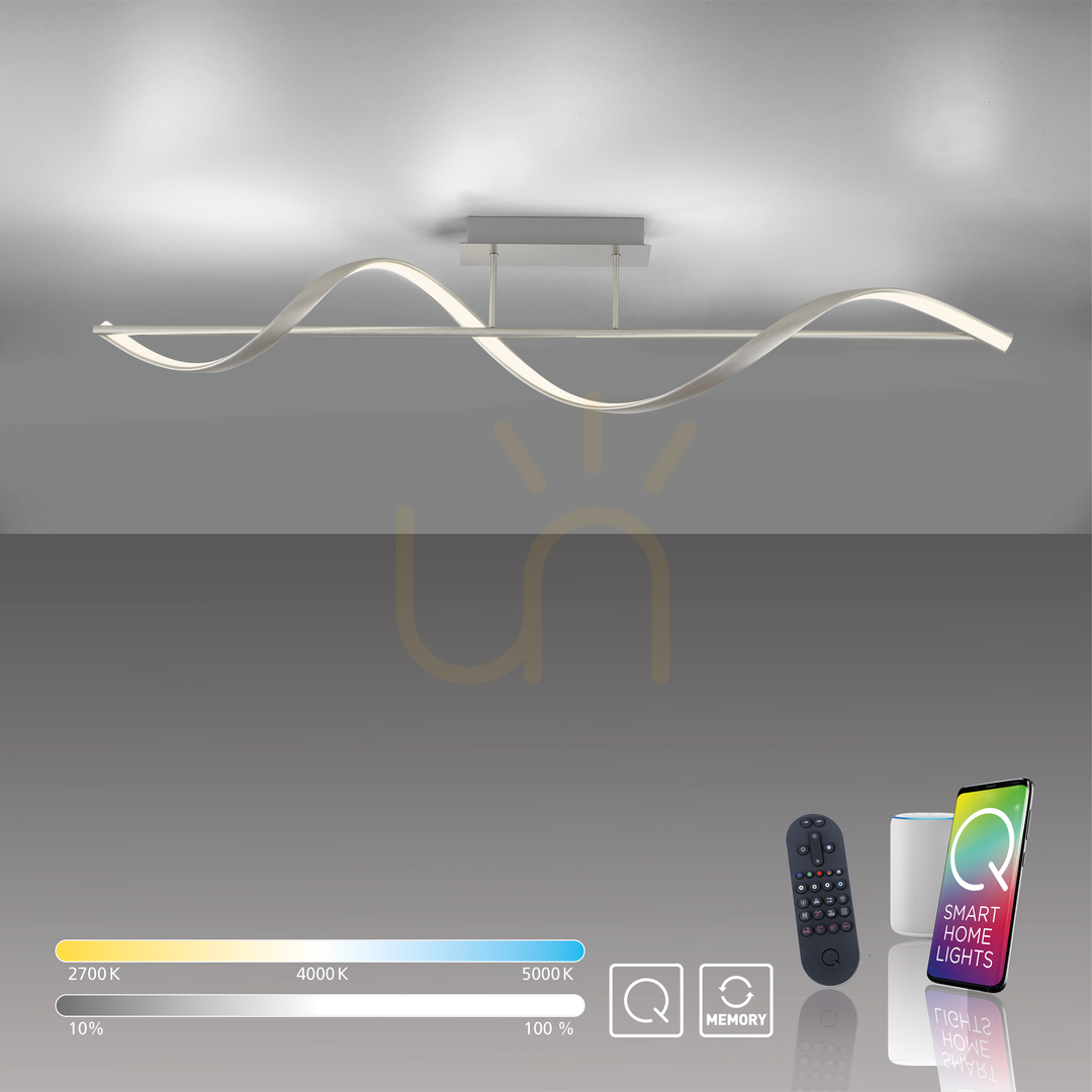 Afişa Q-SWING Plafond 6385-55 Argint 1xLED Q-SWING Plafond 6385-55 Argint 1xLED