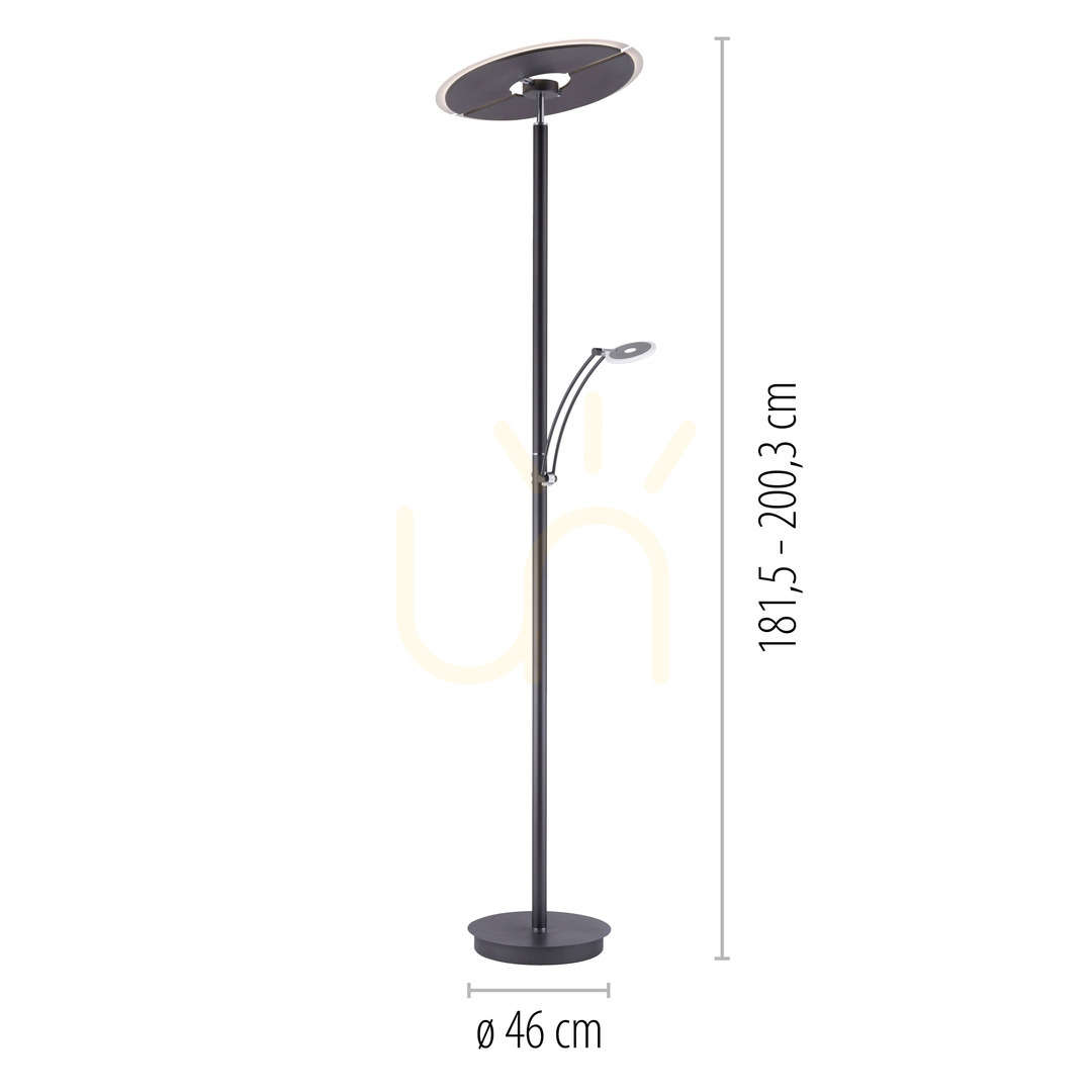 Afişa ARTUR Lampă de podea 673-13 Antracit 1xLED ARTUR Lampă de podea 673-13 Antracit 1xLED