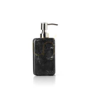 Dozator de săpun din marmură BAZAR BIZAR The Marble Marine Black 17,5 cm small 2