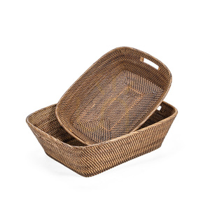 Coș de răchită BAZAR BIZAR Hannah maro natural M Baskets small 8