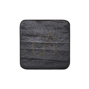 Suport pahar BAZAR BIZAR The Material Coaster negru rustic mediu small 3
