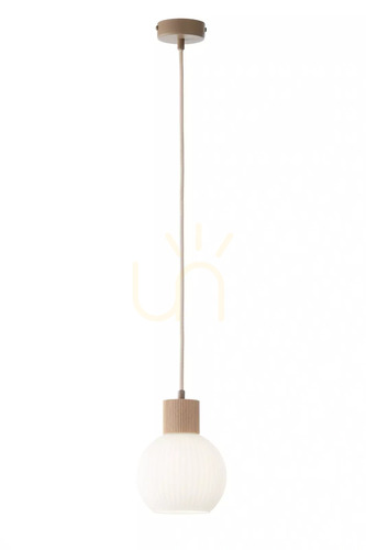 Verifica Lampă suspendată Sigma ALBA 1 bej lemn natural E27 15 cm SKU 41842