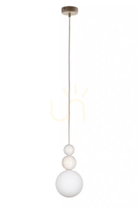 Lampă suspendată Sigma RONA 2 lemn albit bej 15 cm SKU 41677 small 0
