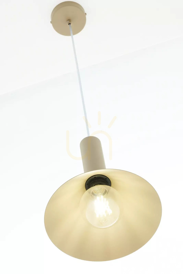 Spectacol Lampă suspendată Sigma VITRUM bej cald 26 cm E27 SKU 41544 Lampă suspendată Sigma VITRUM bej cald 26 cm E27 SKU 41544