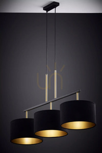 Lampă pendul Sigma MARII 3 negru/auriu E27 25 cm 41836 small 3