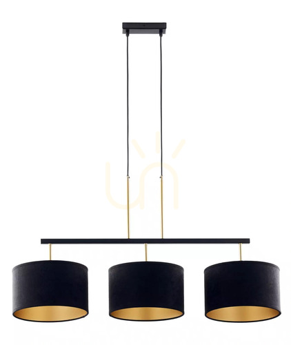 Verifica Lampă pendul Sigma MARII 3 negru/auriu E27 25 cm 41836